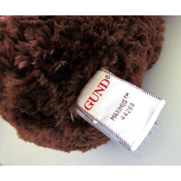 Vintage GUND Reindeer Maximus 44268 Plus Collection - Red Plaid Scarf Tag Lovey - Picture 4 of 6